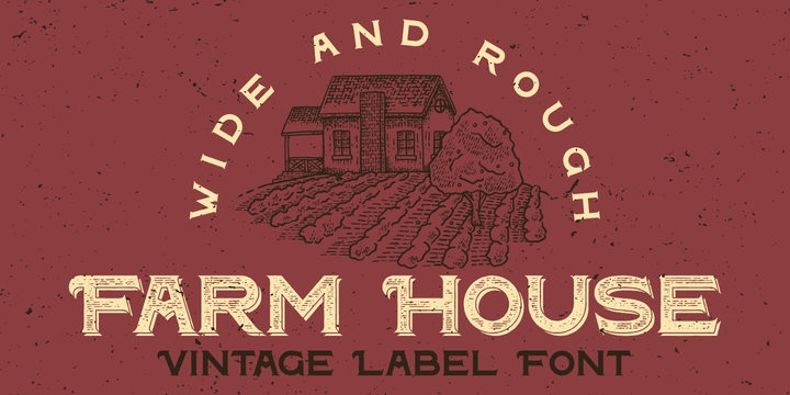 Przykładowa czcionka Farm House #1
